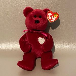 ✧ Ty Beanie Baby Red Valentina Bear